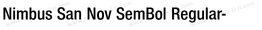 Nimbus San Nov SemBol Regular字体转换